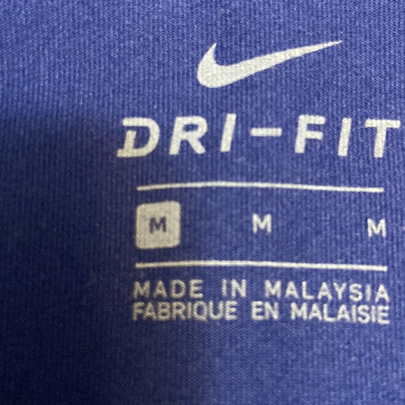 Nike Running Dri-Fit Quarter Zip Womens Royal Blue Athletic Top EUC size M - Picture 9 of 9